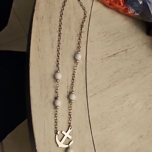 Elegant Silver Anchor Necklace